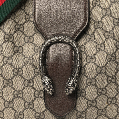 Gucci GG Supreme Monogram Web Medium Dionysus Hobo Brown 8 of 10