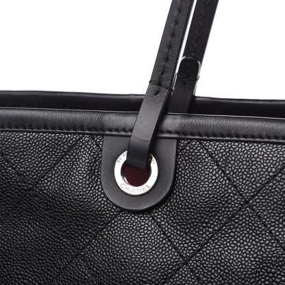 Chanel Grained Calfskin Large Shopping Fever Tote Black 13 of 17