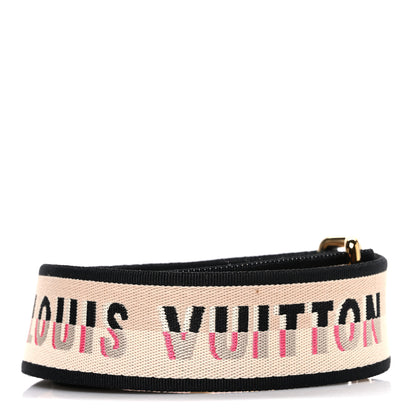 Louis Vuitton Jacquard Speedy Bandouliere 20 Shoulder Strap Black 2 of 3