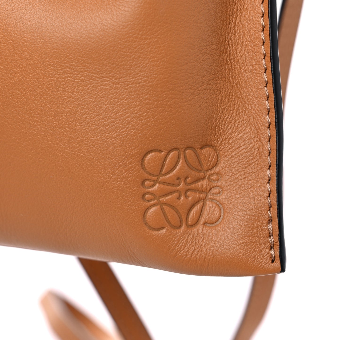 Calfskin Mini Drawstring Flamenco Knot Crossbody Bag Warm Desert