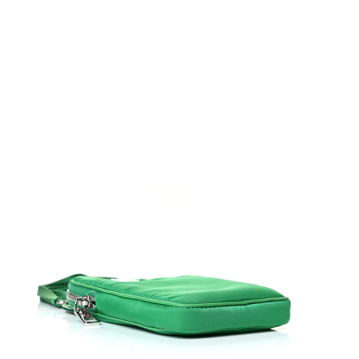 Prada Tessuto Nylon Phone Case Crossbody Bag Menta 3 of 6