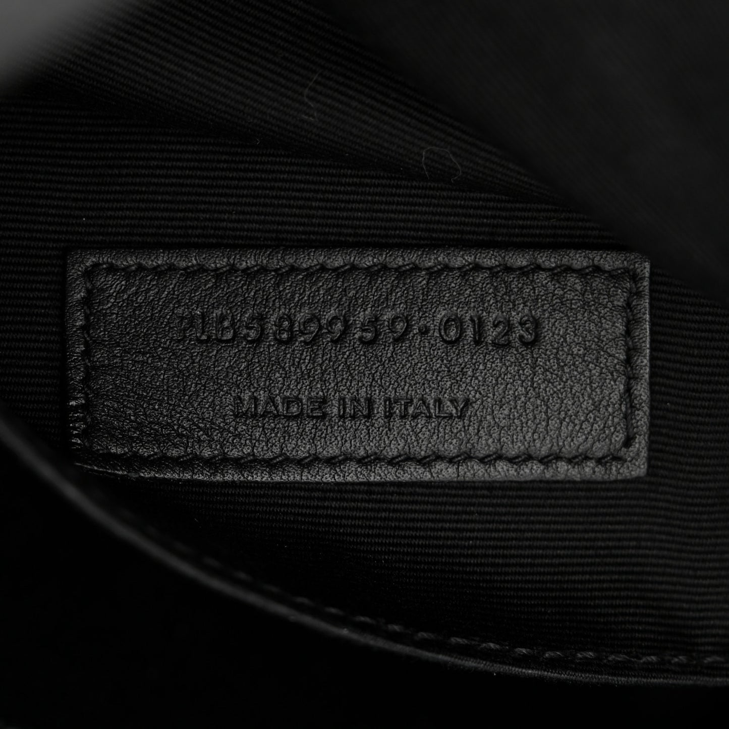 Grain De Poudre Monogram Belt Bag Black