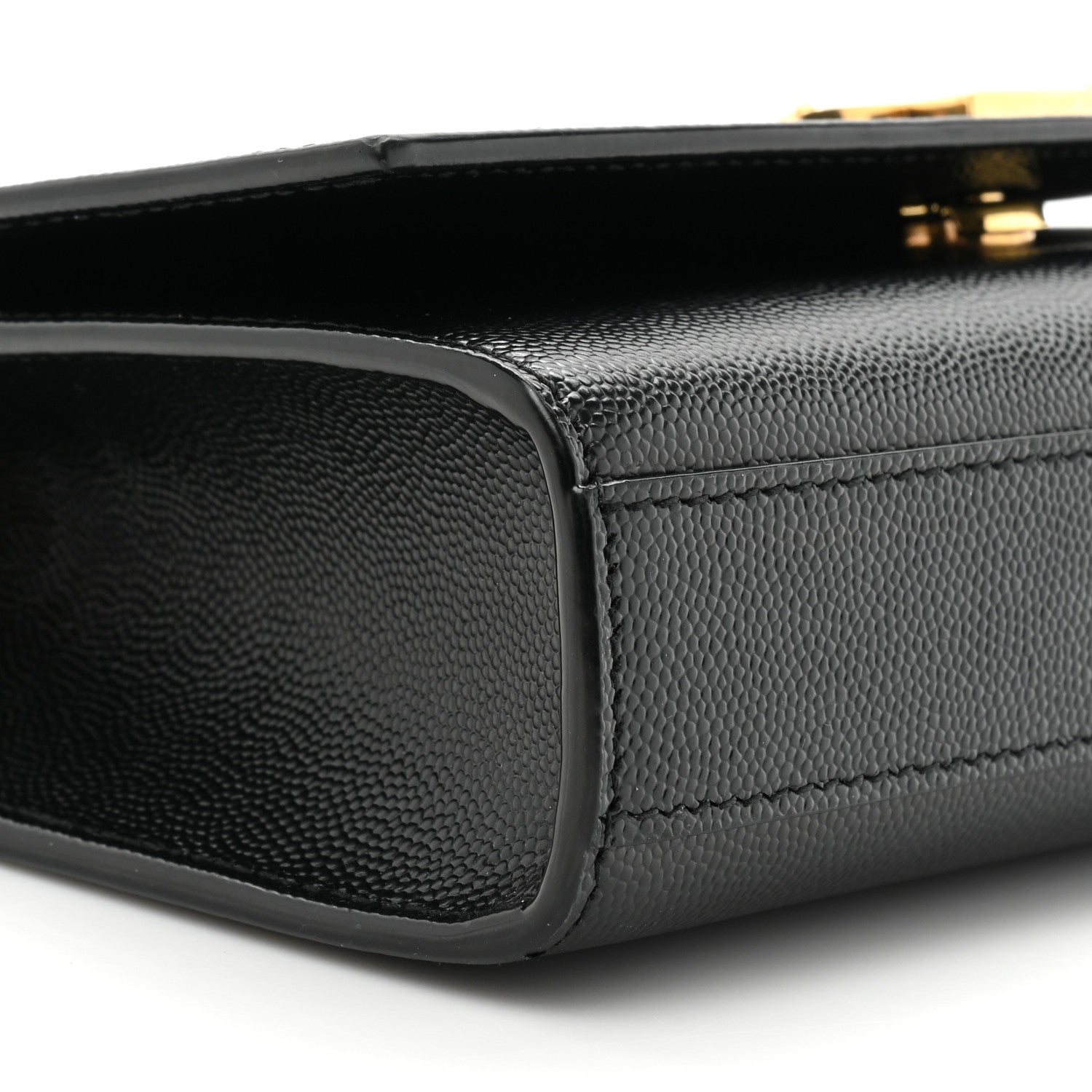 Saint Laurent Grain De Poudre Small Classic Monogram Kate Satchel Black 8 of 14