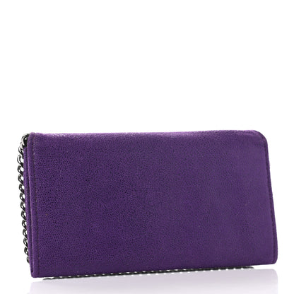 Stella McCartney Shaggy Deer Falabella Flap Wallet Bright Purple 3 of 8