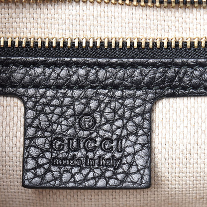 Gucci Pebbled Calfskin Medium Soho Flap Crossbody Black 6 of 10