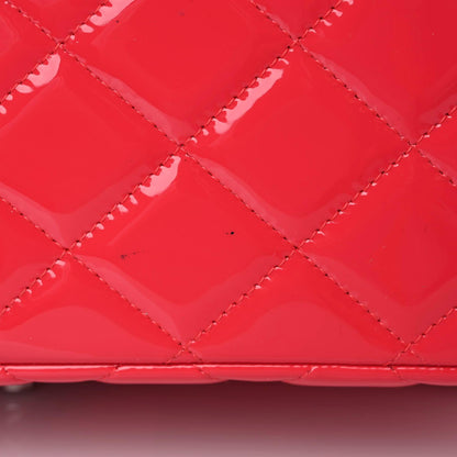 Chanel Patent Quilted Jumbo Double Flap Fuchsia 8 of 12