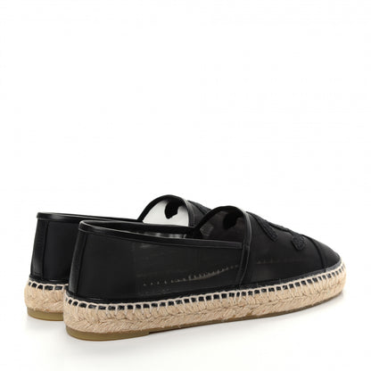 Chanel Mesh Grosgrain CC Espadrilles 41 Black 4 of 10