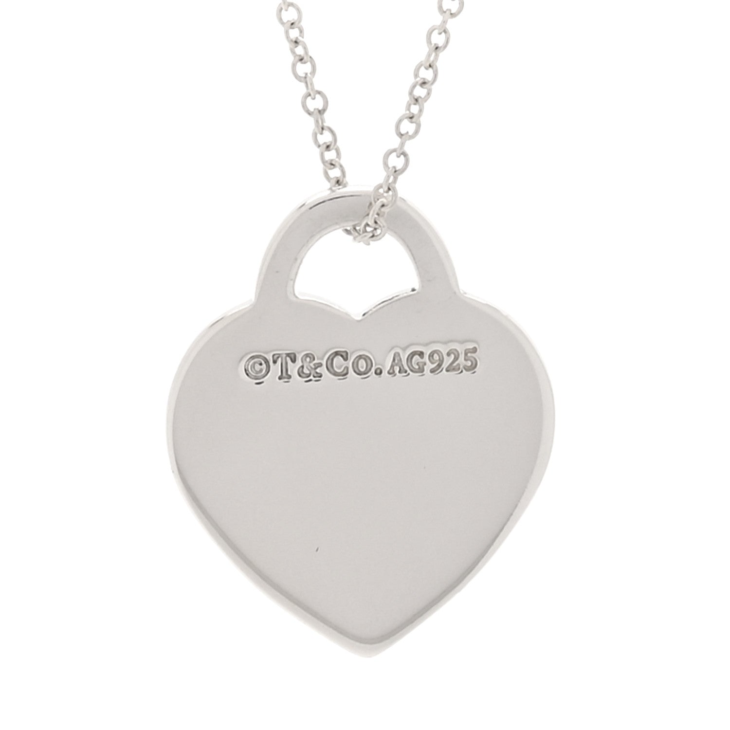 Tiffany Sterling Silver Small Return To Tiffany Heart Pendant Necklace 4 of 7