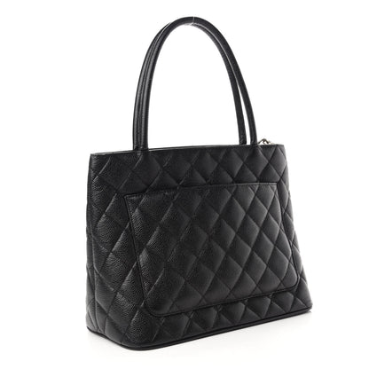 Chanel Caviar Quilted Medallion Tote Black 3 of 10