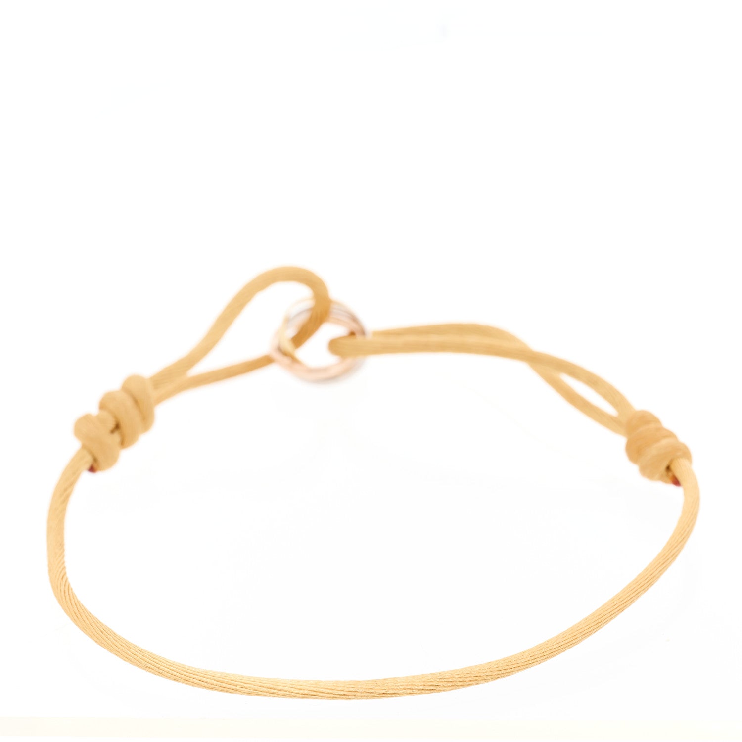 Cartier 18K Pink Yellow White Gold Trinity Adjustable Cord Bracelet Gold 2 of 6