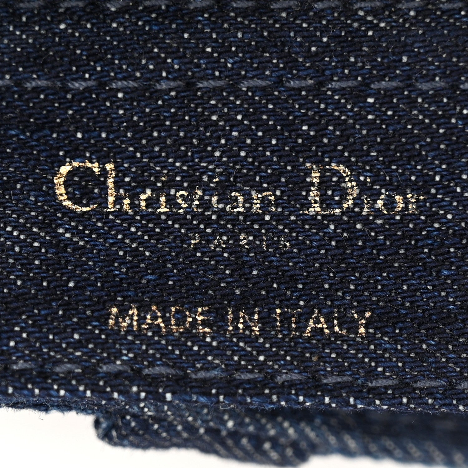 Christian Dior Denim Tie Dye Saddle Bag Blue 6 of 12