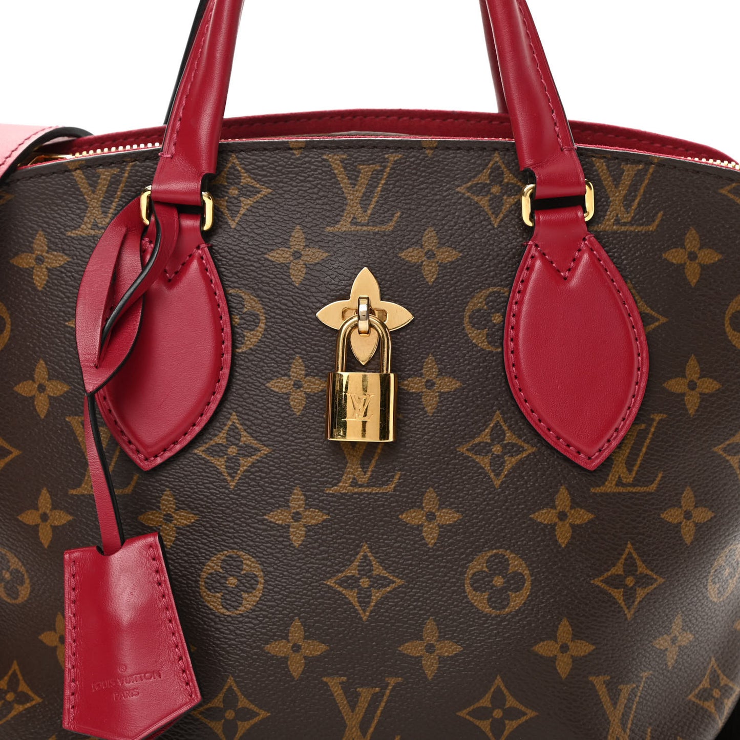 Monogram Flower Zipped Tote PM Lie de Vin