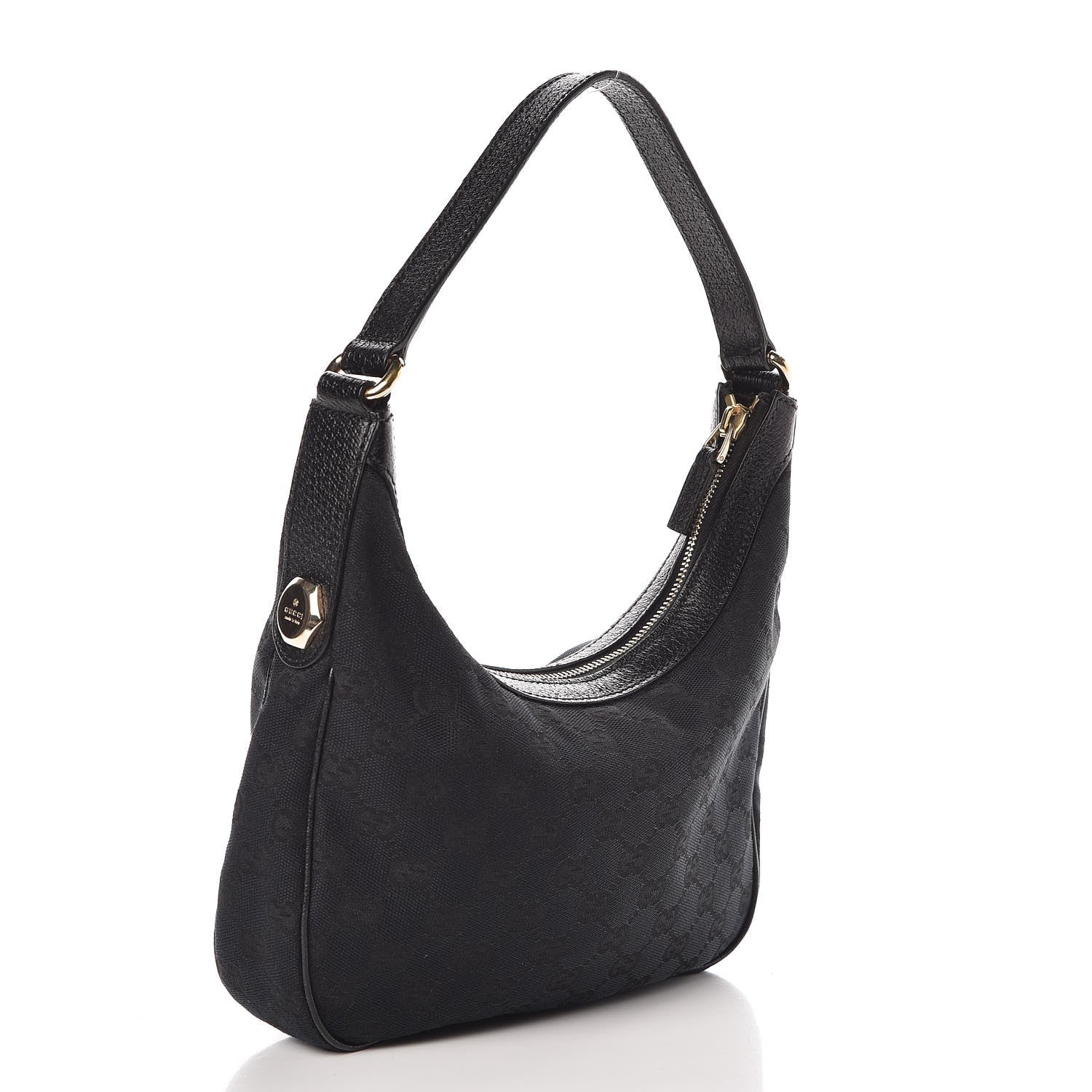 Gucci Monogram Small Charmy Hobo Black 3 of 7
