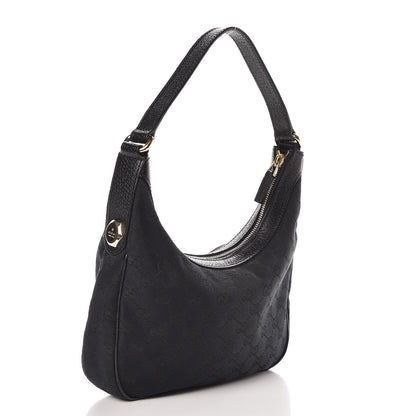 Gucci Monogram Small Charmy Hobo Black 3 of 7