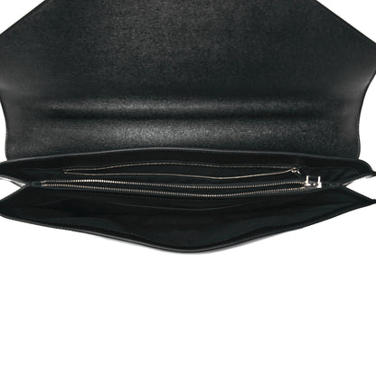 Fendi Vitello Elite Flamingo Slim Business Bag Black 5 of 11