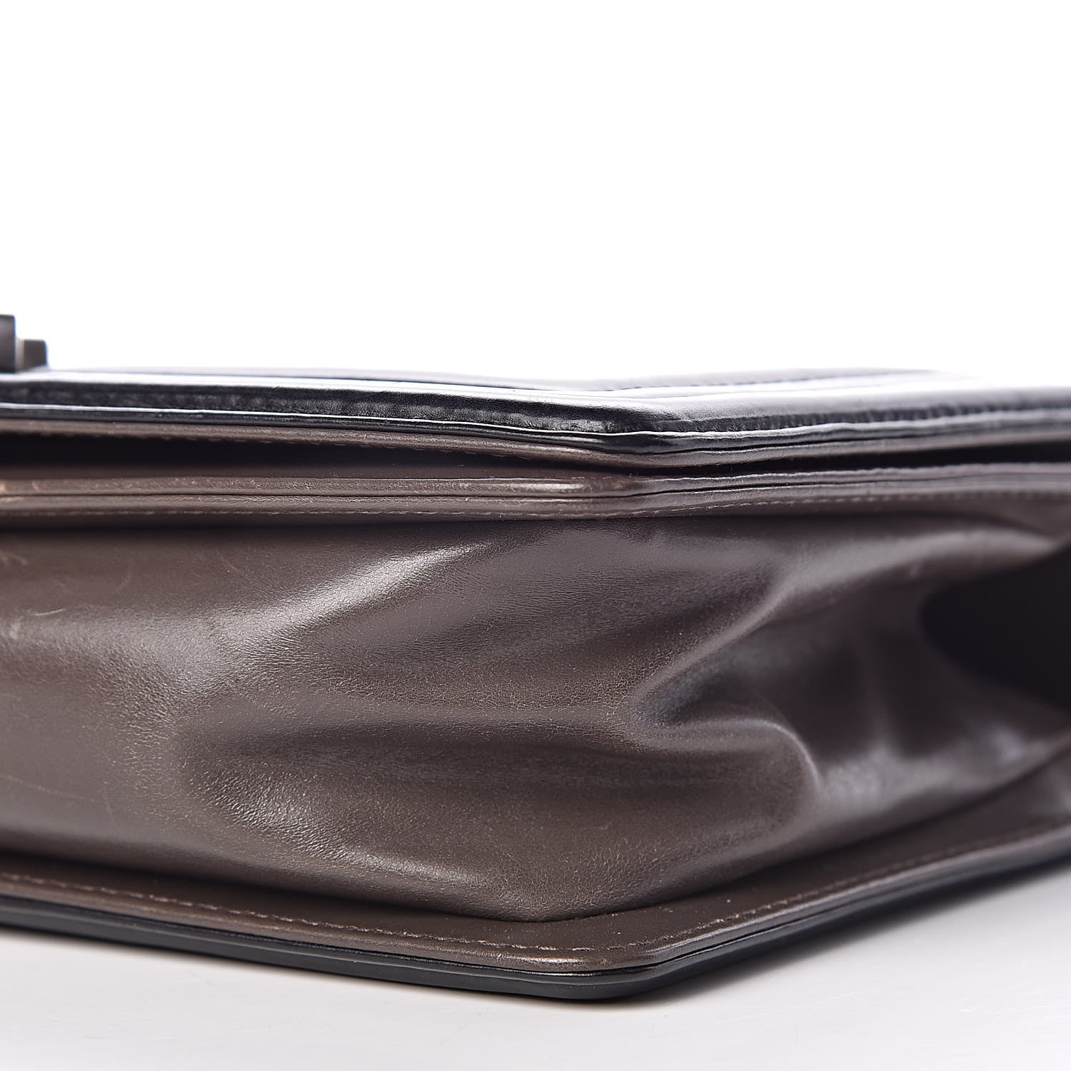 Chanel Glazed Calfskin Medium Boy Flap Grey 10 of 11