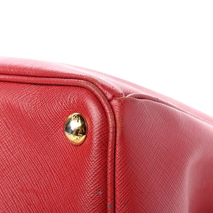Prada Saffiano Lux Large Tote Fuoco 16 of 19