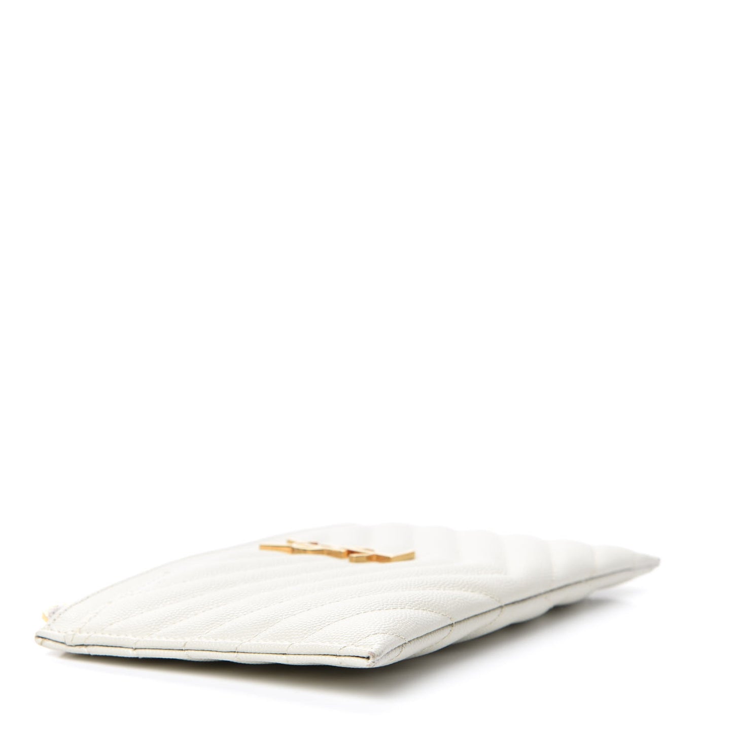 Grain De Poudre Chevron Monogram Bill Pouch Crema Soft
