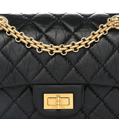 Chanel Aged Calfskin Quilted 2.55 Reissue Mini Flap Black 8 of 11
