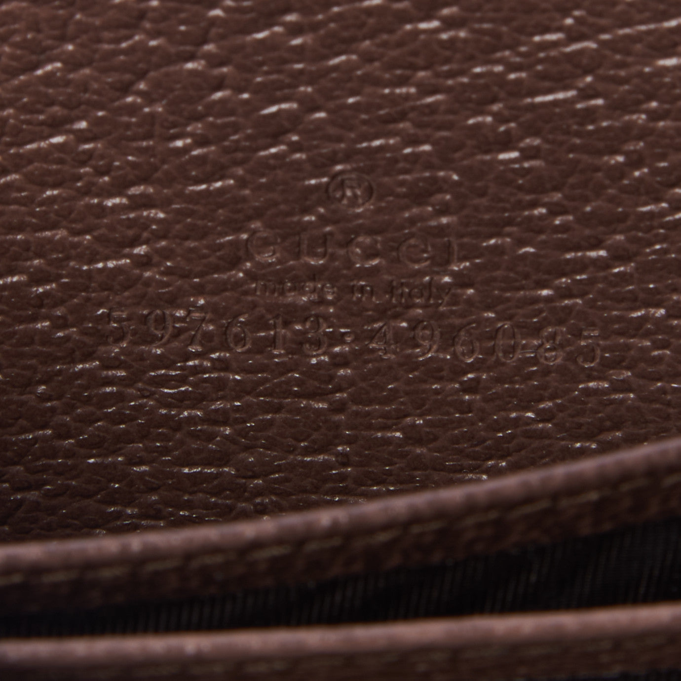 GG Supreme Web Ophidia Zip Around Card Case Brown