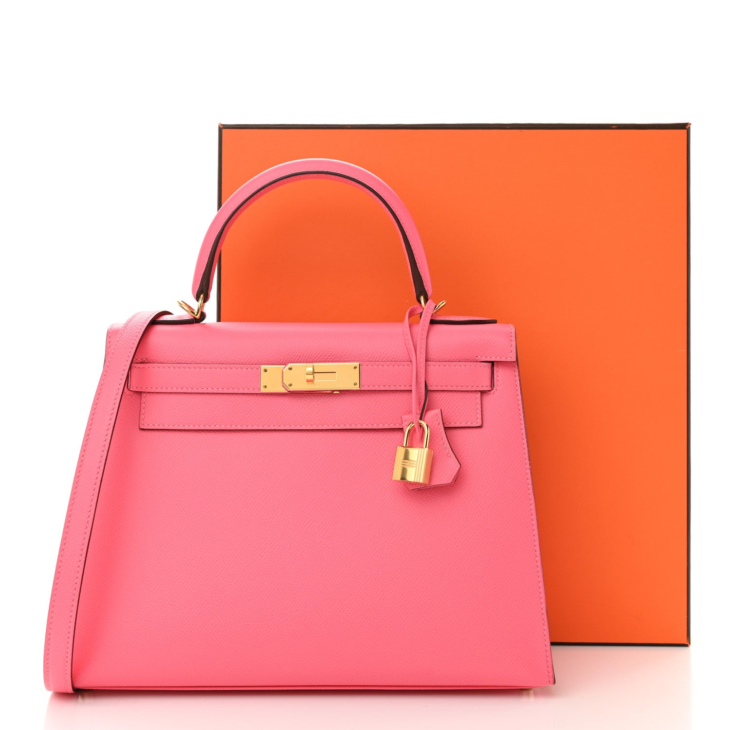 Hermes Epsom Kelly Sellier 28 Rose Azalee 11 of 11