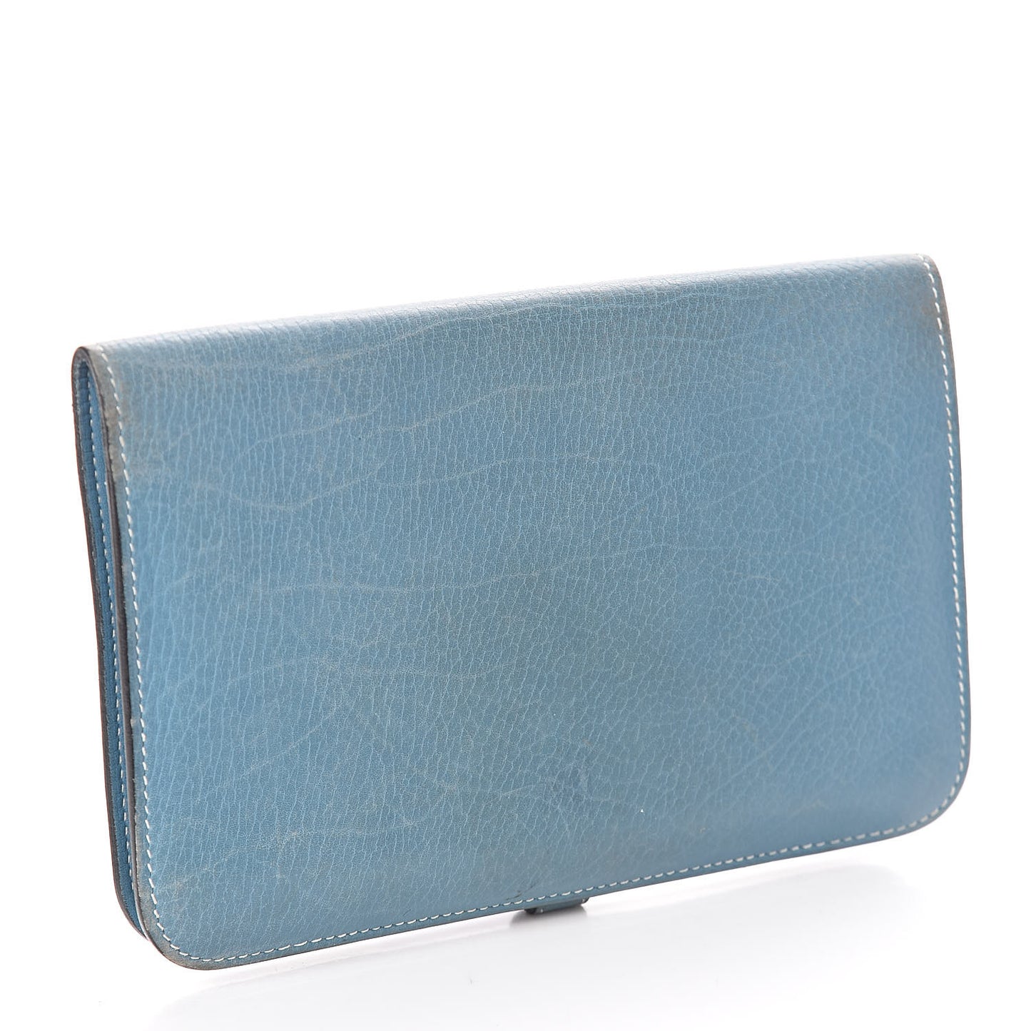 Togo Dogon Duo Wallet Blue Jean