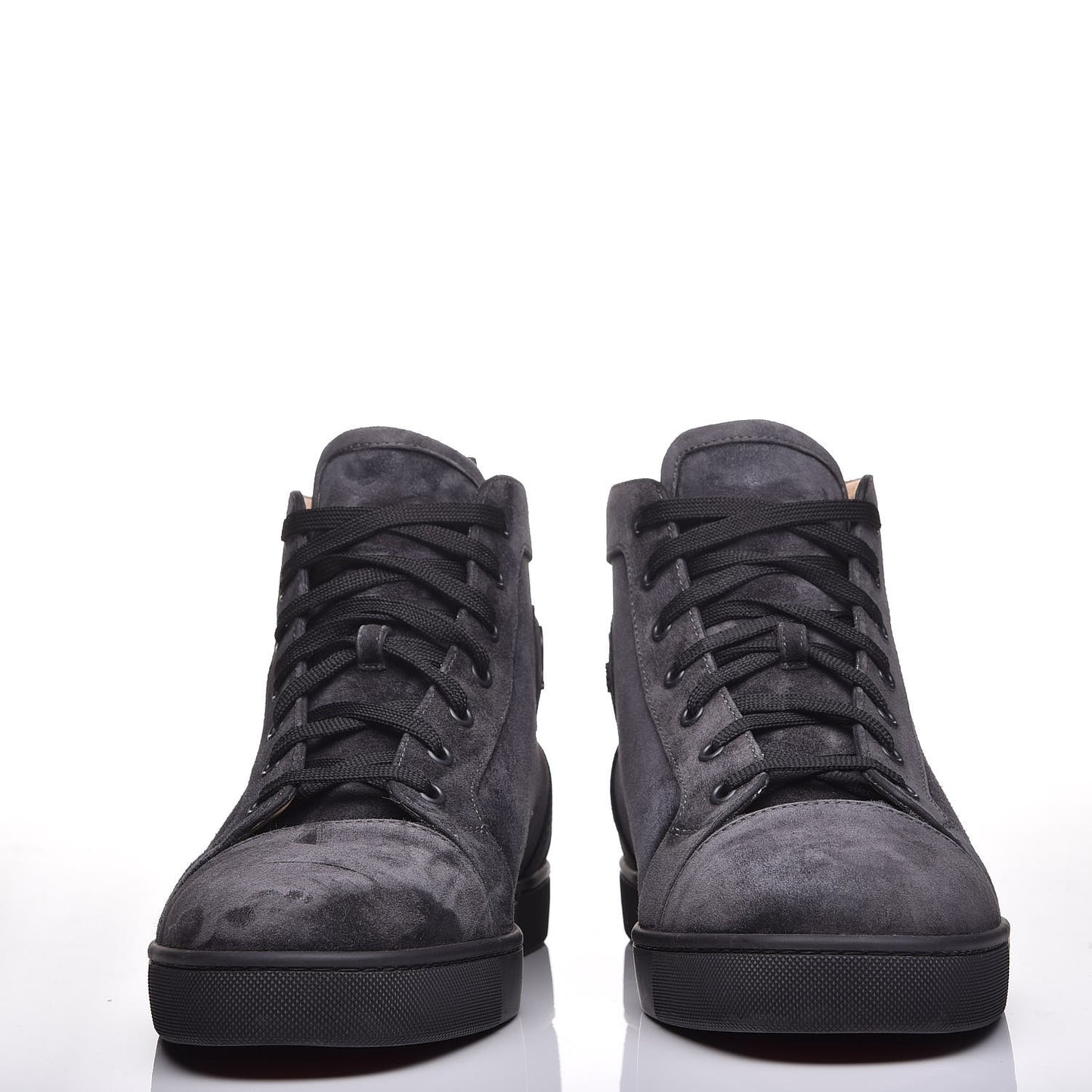 Mens Suede Louis Flat Sneakers 46 Grey