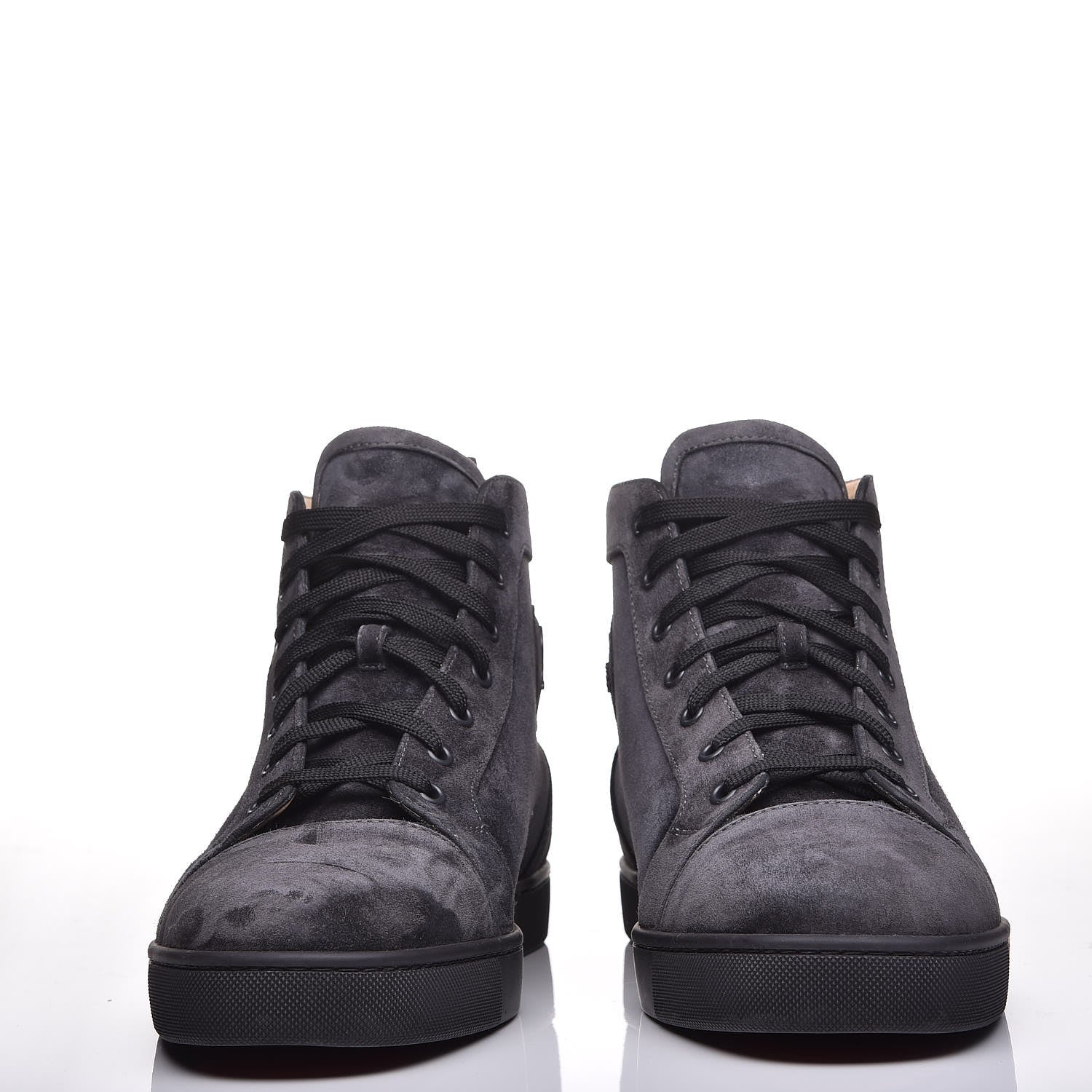 Christian Louboutin Mens Suede Louis Flat Sneakers 46 Grey 2 of 8