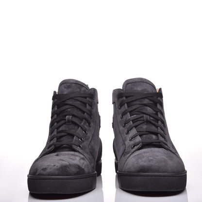 Christian Louboutin Mens Suede Louis Flat Sneakers 46 Grey 2 of 8