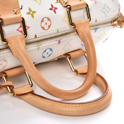 Louis Vuitton Monogram Multicolor Speedy 30 White 8 of 12