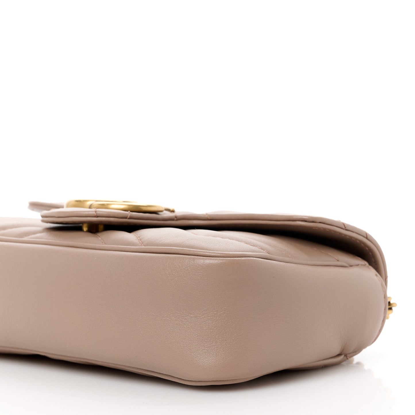 Calfskin Matelasse Heart GG Marmont 2.0 Coin Purse On A Chain Porcelain Rose