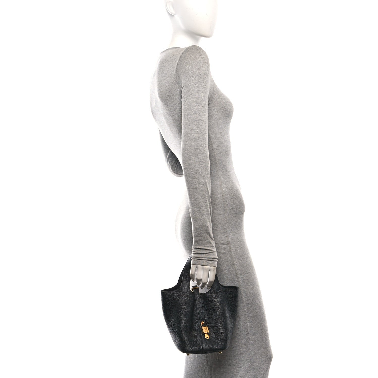 Hermes Taurillon Clemence Picotin Lock 18 PM Black 2 of 10