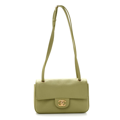 Chanel Grained Calfskin Mini Souplissimo Maxi Flap Green 1 of 11