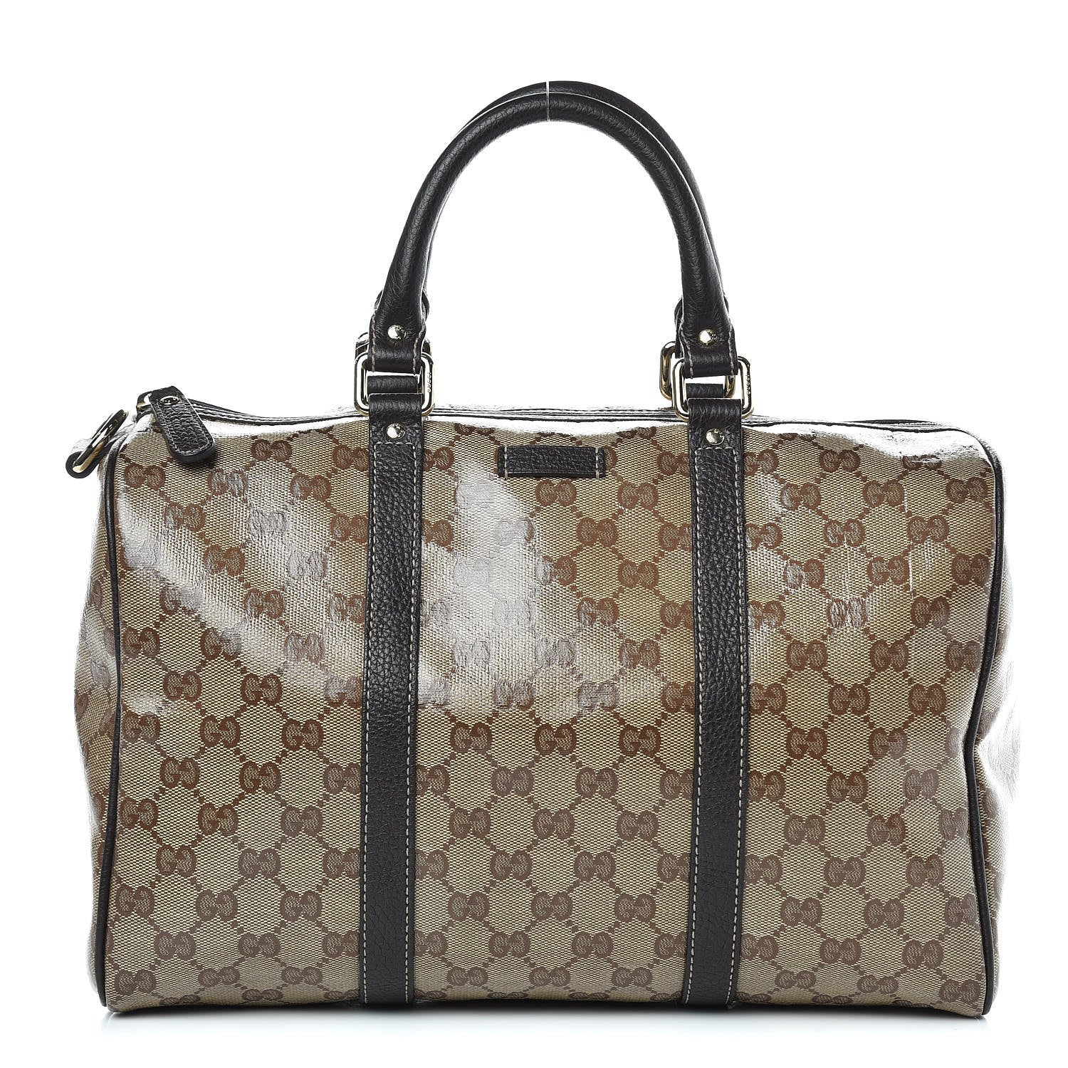 Gucci Crystal Monogram Medium Joy Boston Dark Brown 1 of 11