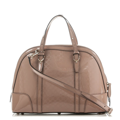 Gucci Patent Microguccissima Small Nice Top Handle Dome Bag Dark Cipria 1 of 7