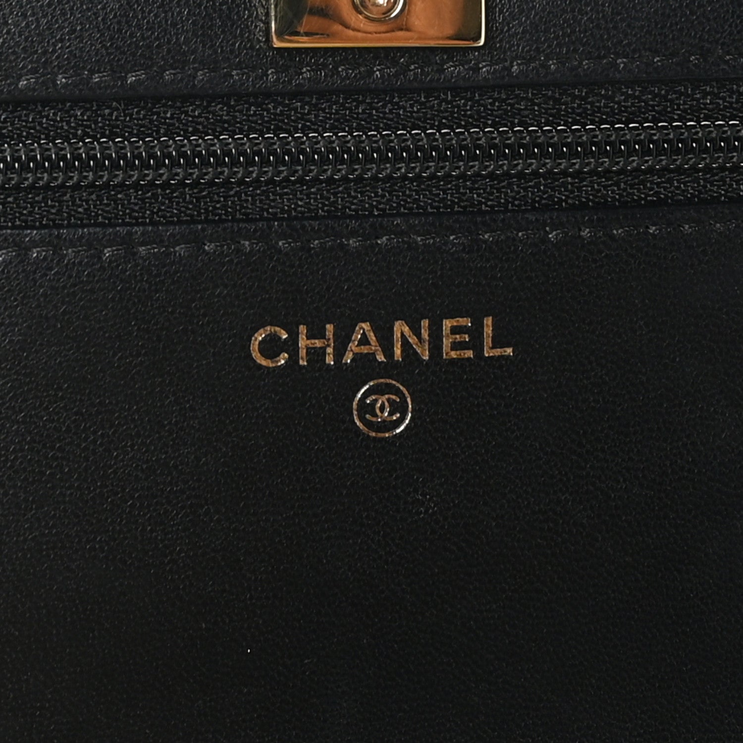Chanel Lambskin Quilted Trendy CC Wallet On Chain WOC Black 6 of 13