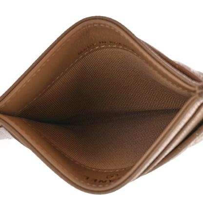 Chanel Caviar Quilted Card Holder Dark Beige 5 of 8