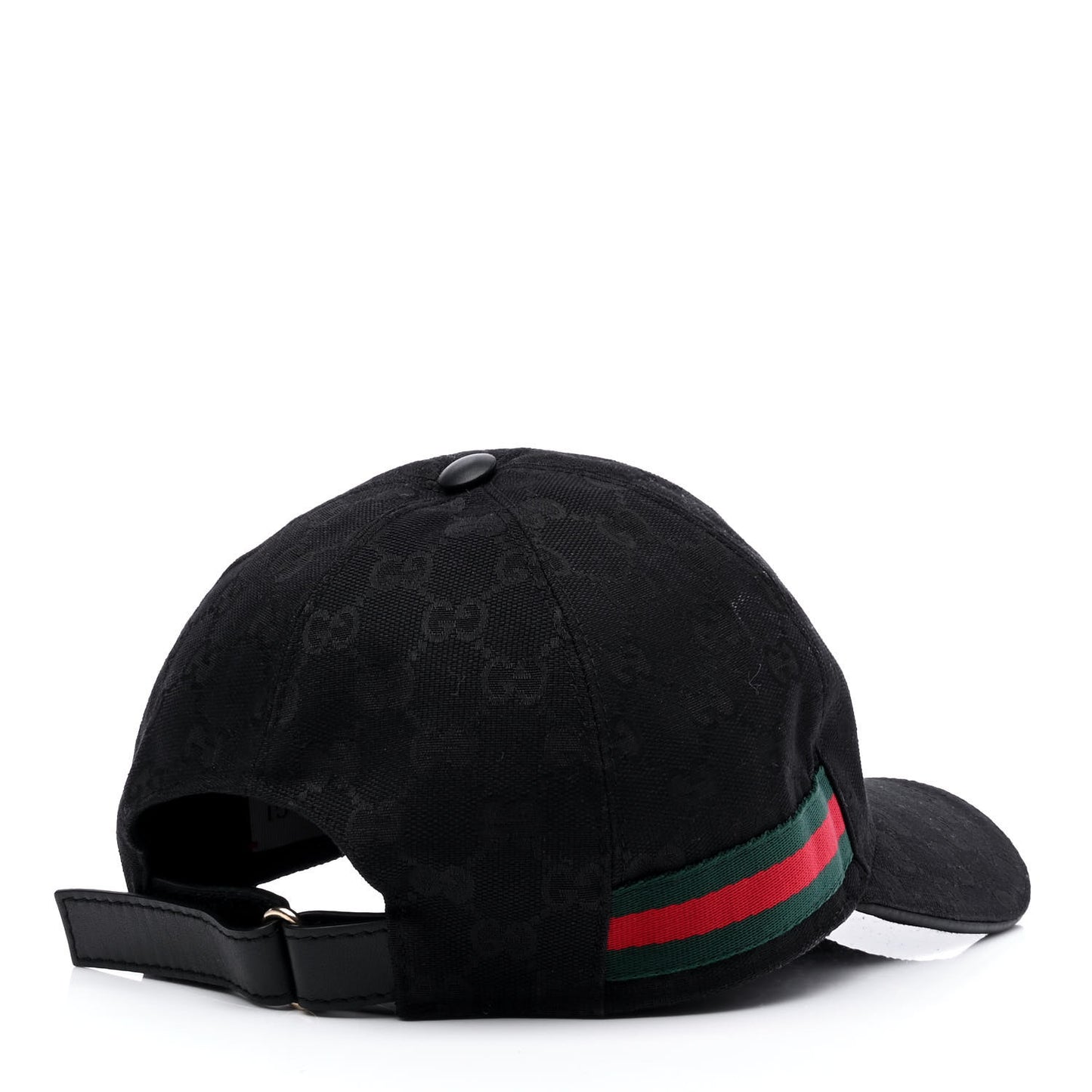 Monogram Web Baseball Hat M Black