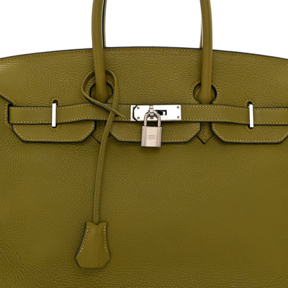 Hermes Togo Birkin 35 Chartreuse 8 of 12