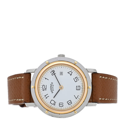 Hermes Stainless Steel Epsom 30mm Clipper Quartz Watch Gold 2 of 4