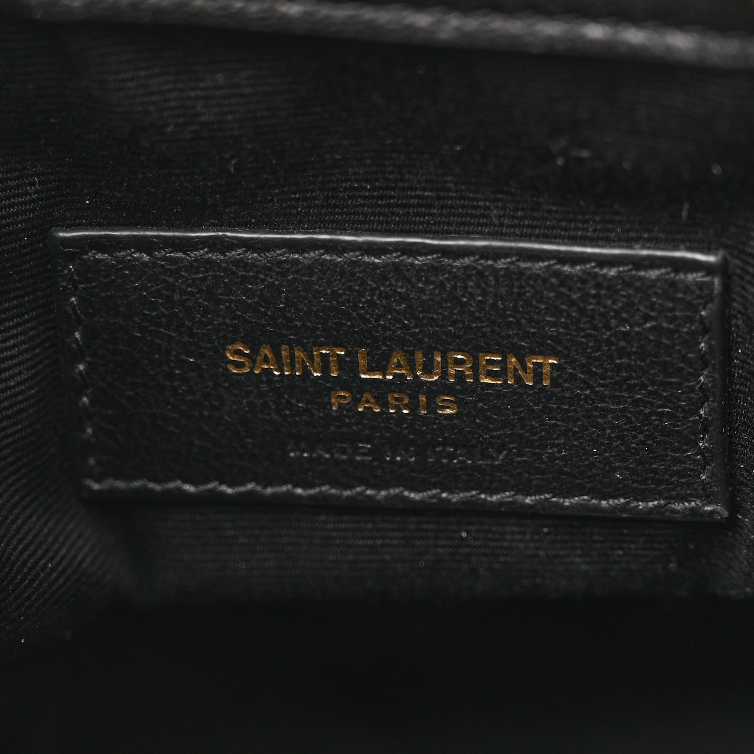 Saint Laurent Lambskin Matelasse Monogram Joe Nano Bucket Bag Black 6 of 10