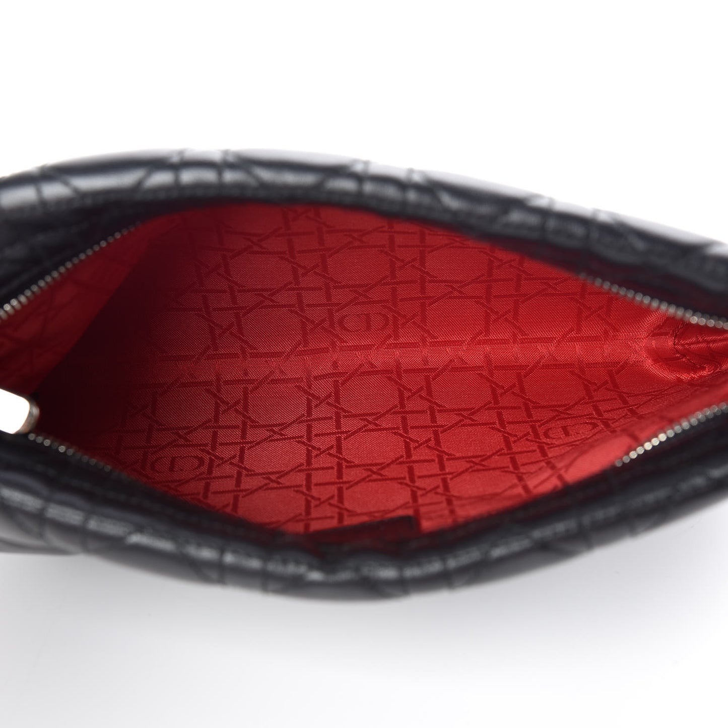 Lambskin Cannage Panarea Clutch Black