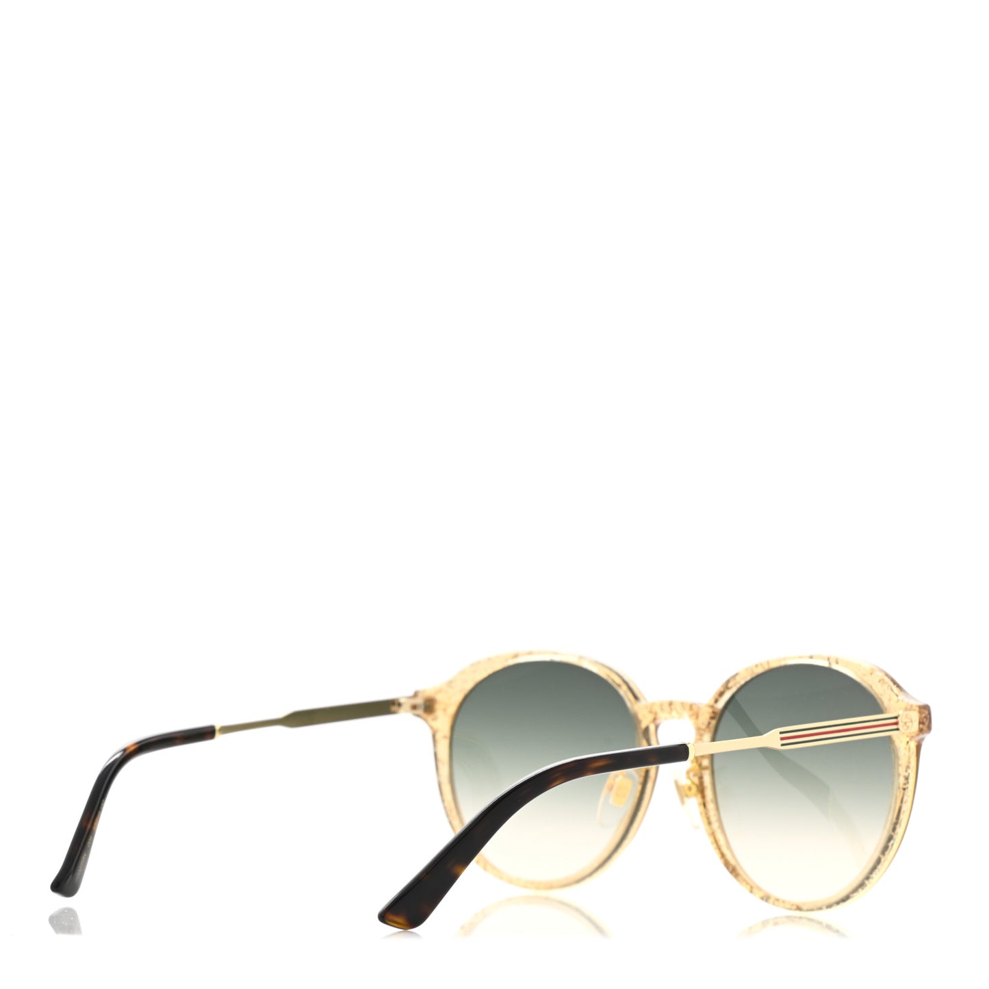 Round Frame Glitter Sunglasses GG0205SK Yellow