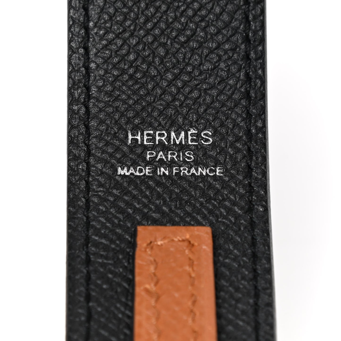 Epsom 30mm Tressage Au Galop Shoulder Strap Black Craie Gold