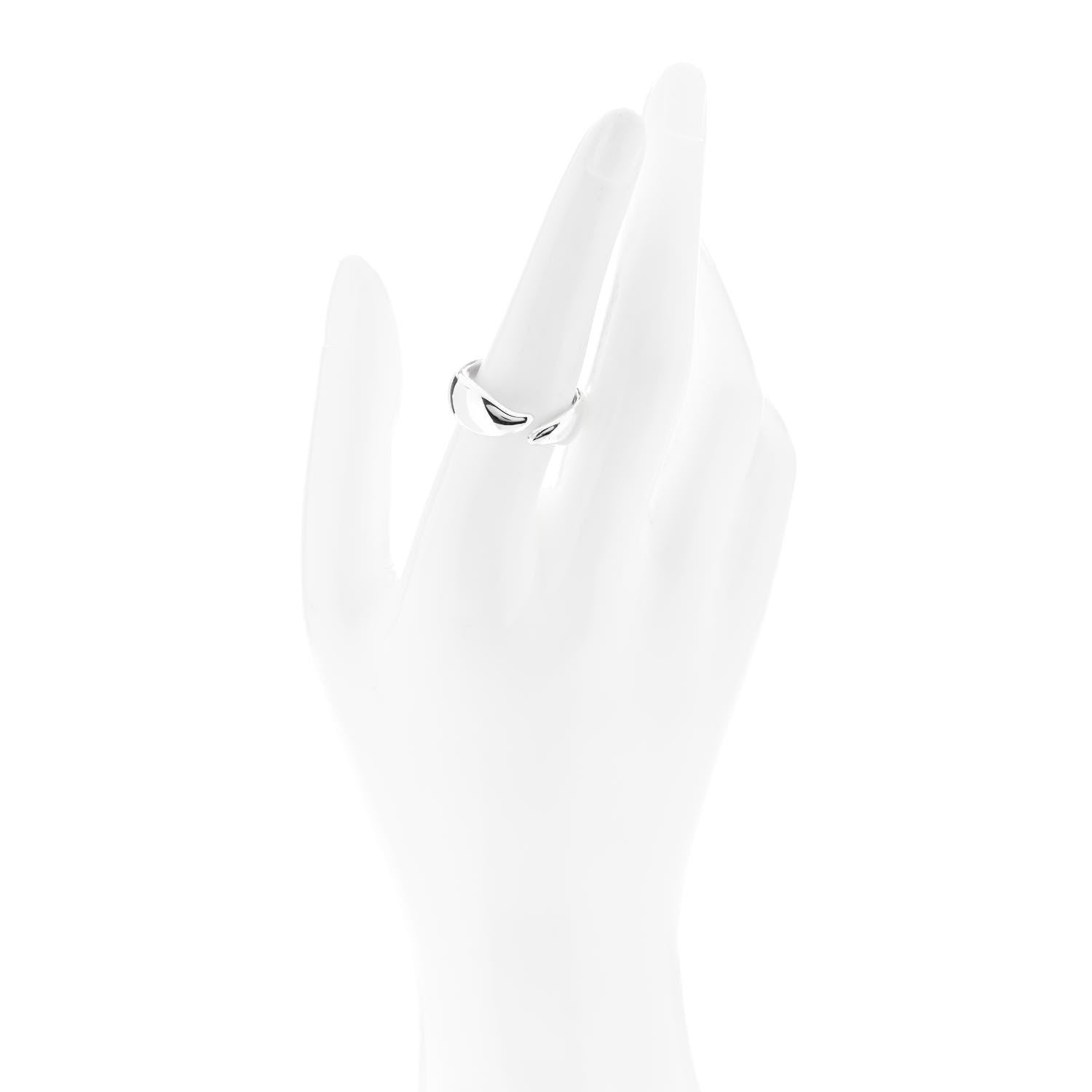 Tiffany Sterling Silver Elsa Peretti Open Band Ring 57 8 2 of 4