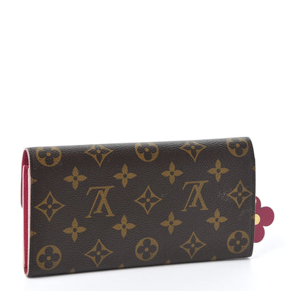 Louis Vuitton Monogram Bloom Flower Emilie Wallet 2 of 12