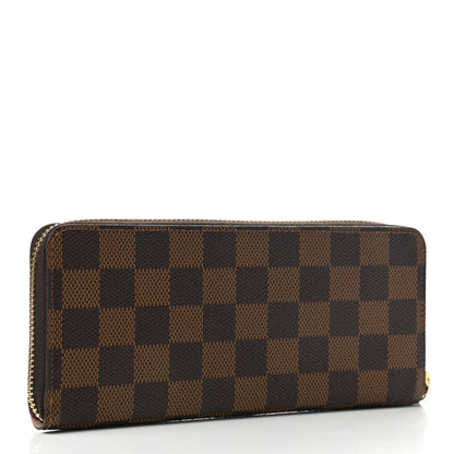 Louis Vuitton Damier Ebene Clemence Wallet Rose Ballerine 3 of 8