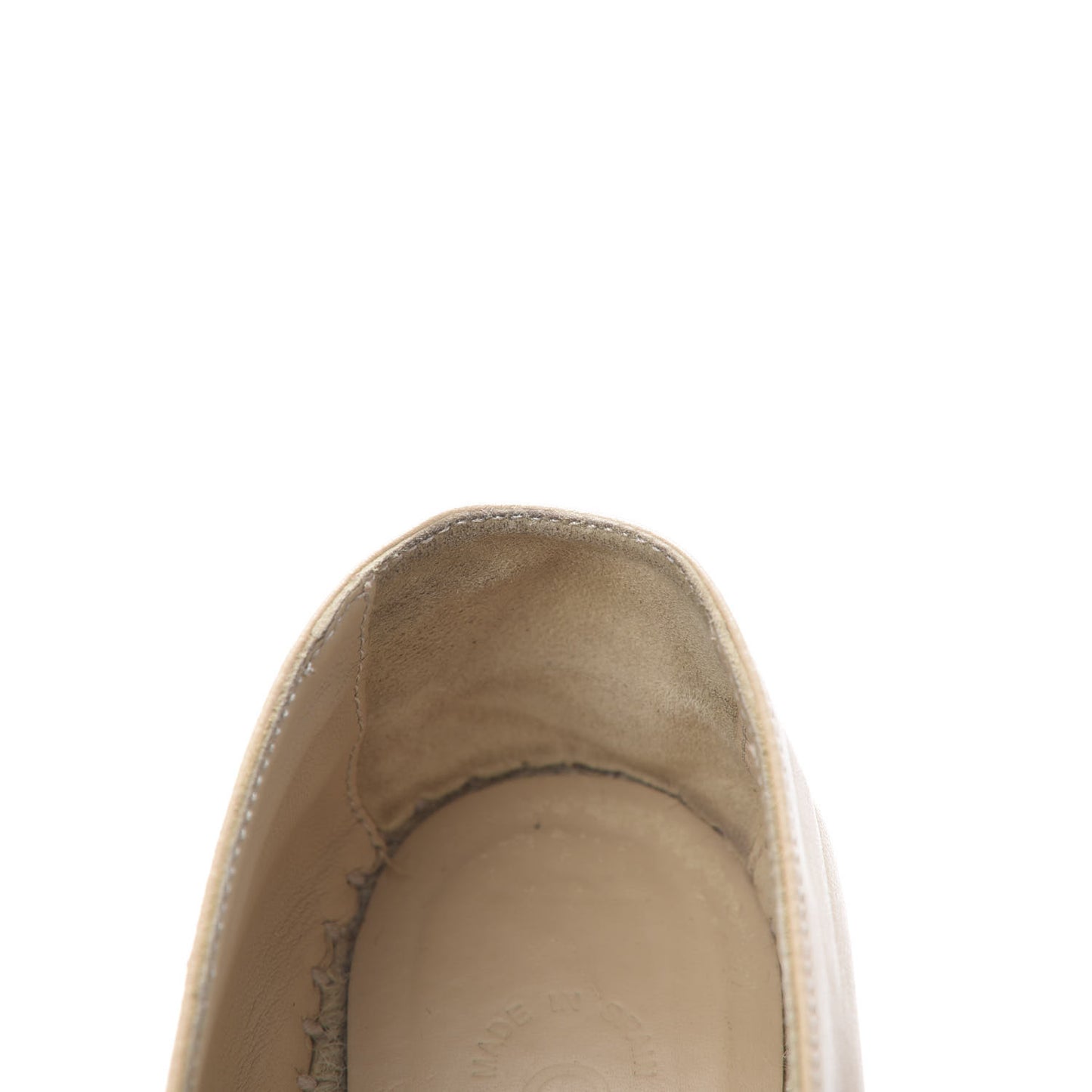 Lambskin CC Espadrilles 36 Beige Black