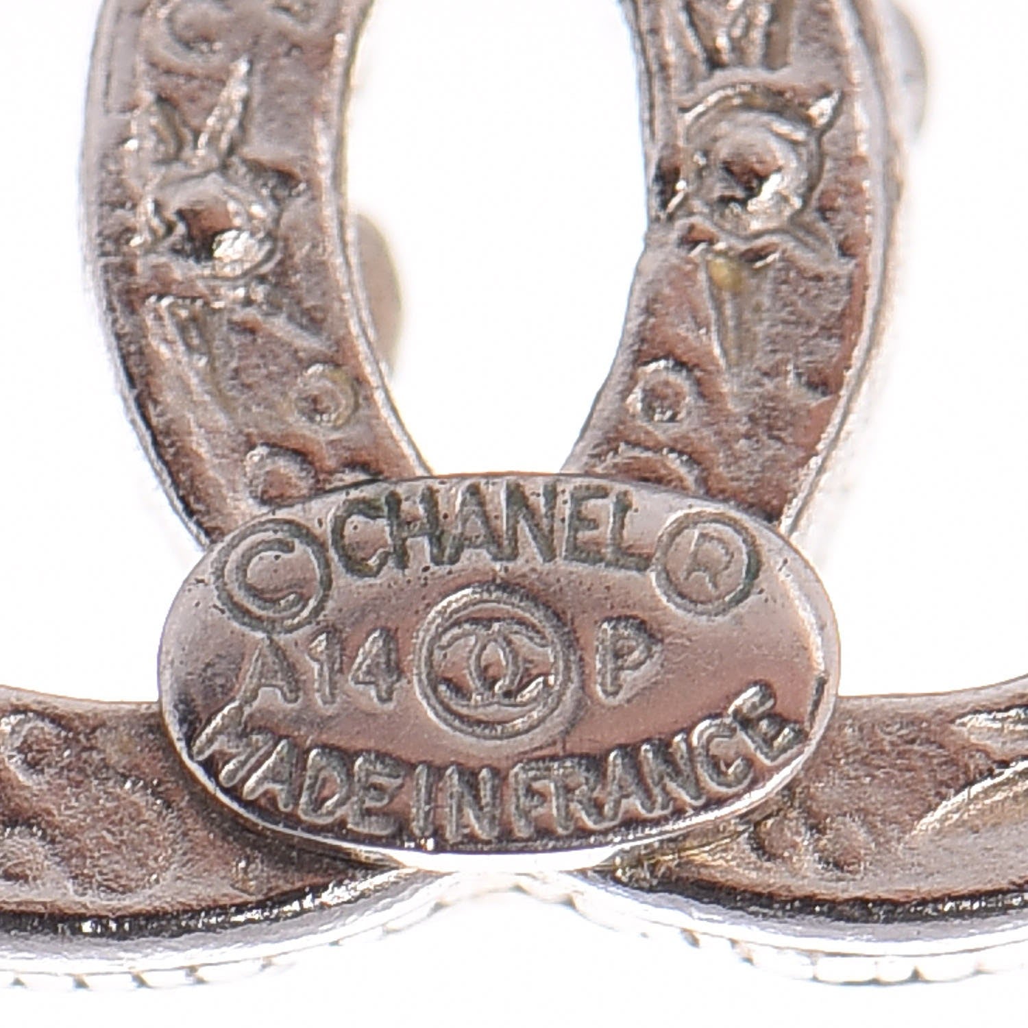 Chanel Crystal CC Earrings Silver 5 of 7