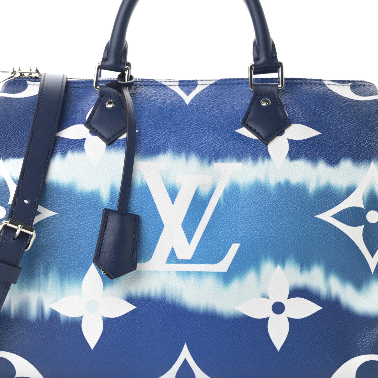 Louis Vuitton Monogram Escale Speedy Bandouliere 30 Blue 9 of 12